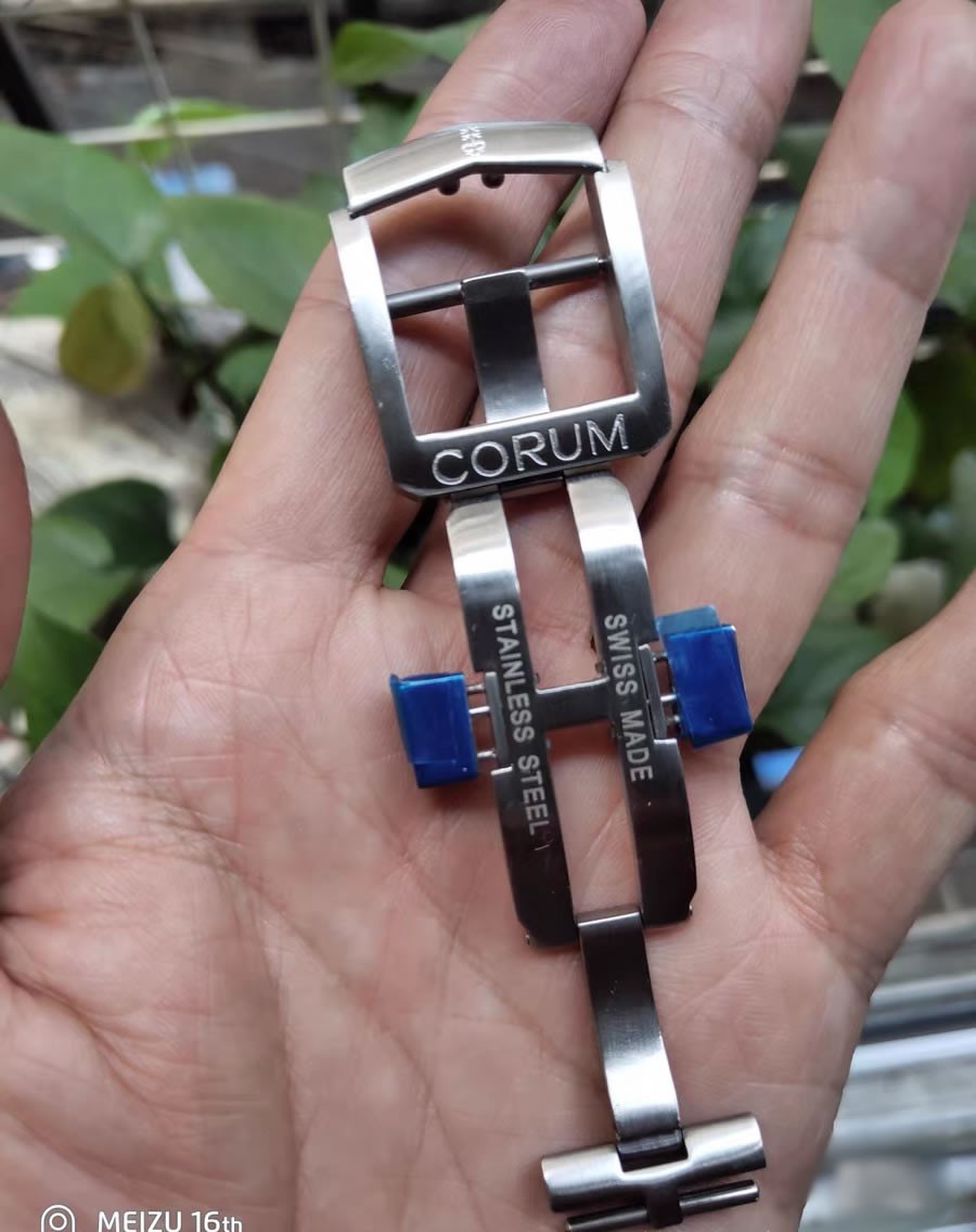 Corum Stainless Steel Deployment Clasp For Admiral Cup Mens Wrist Watch 20mm OEM