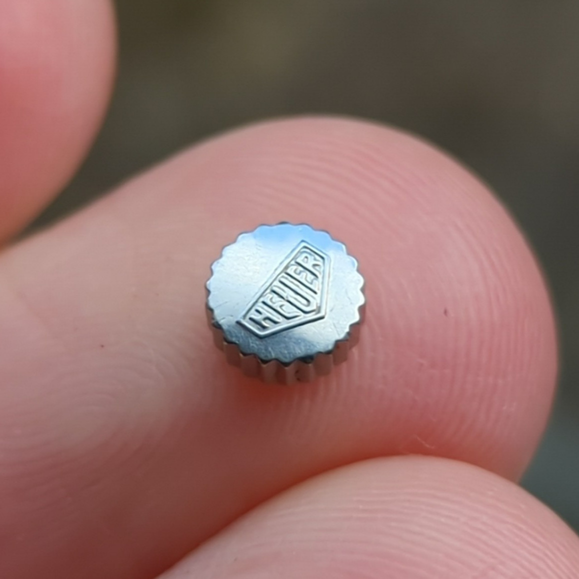 Heuer WS2111 (Tag Heuer) Watch Crown Part, Used, Very Good Condition (AA36)