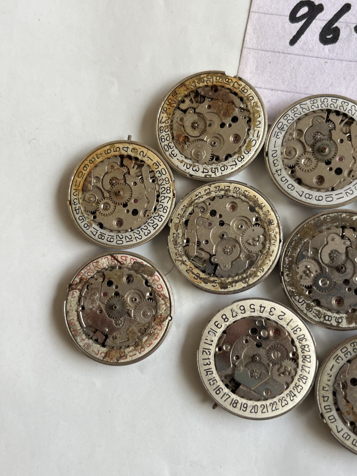 Lot of 30 Swiss FHF ST96 / FHF 96/FHF 96-4 Watch Movements – For Parts or Repair