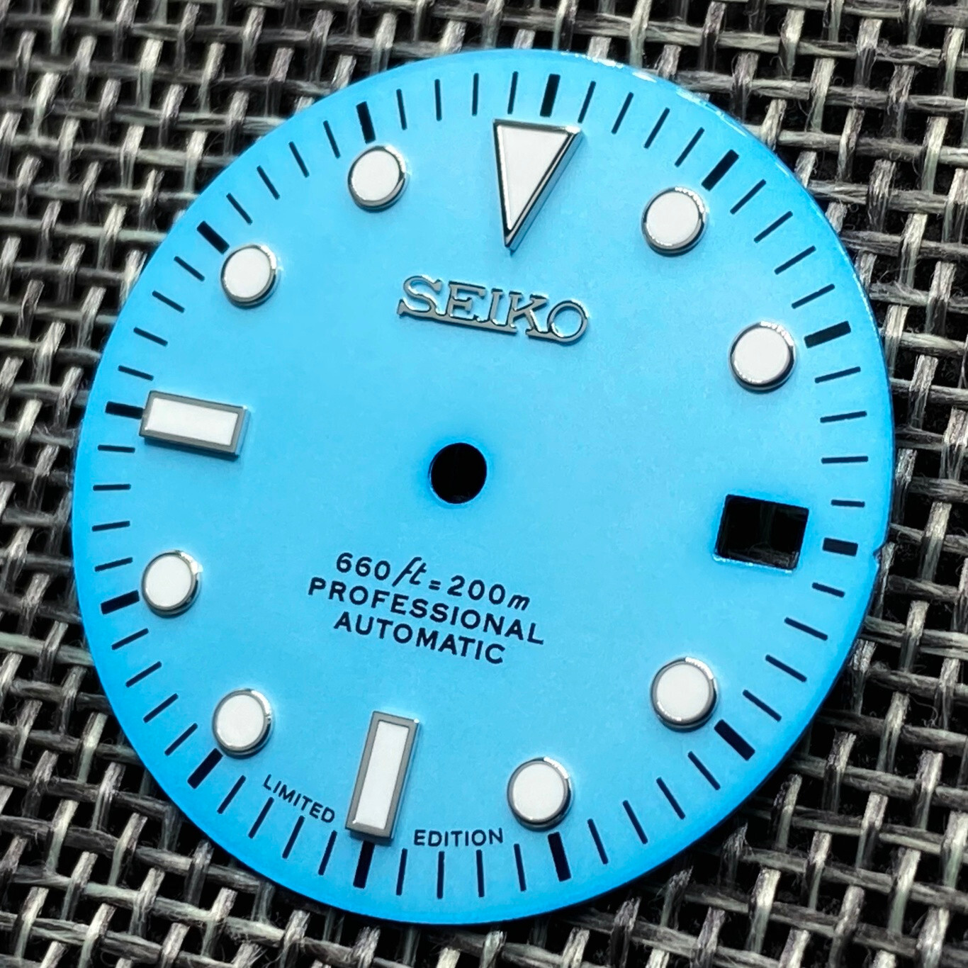 New SUB DIVERS CERAMIC LIGHT BLUE DIAL FOR SEIKO NH35 NH36 4R35 4R36 7S26 SKX007