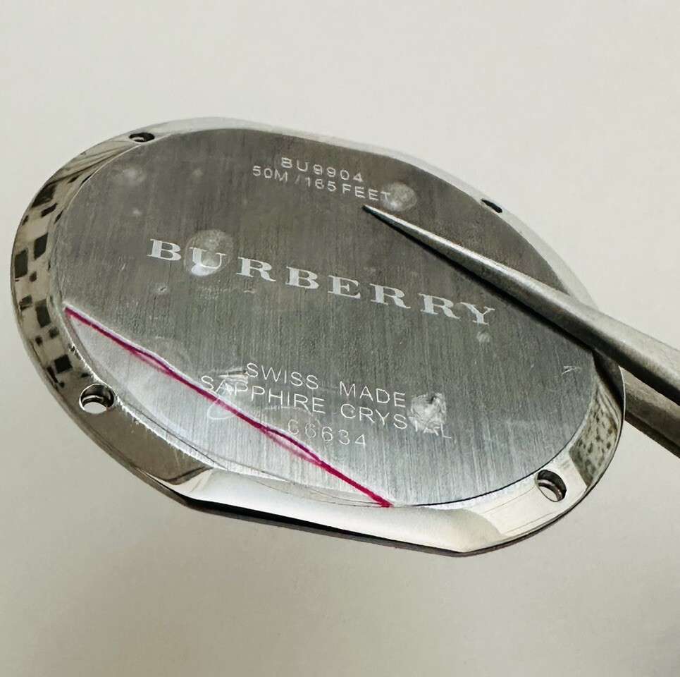 New Genuine Burberry BU9904 Stainless Steel 42.5mm Case Back Part