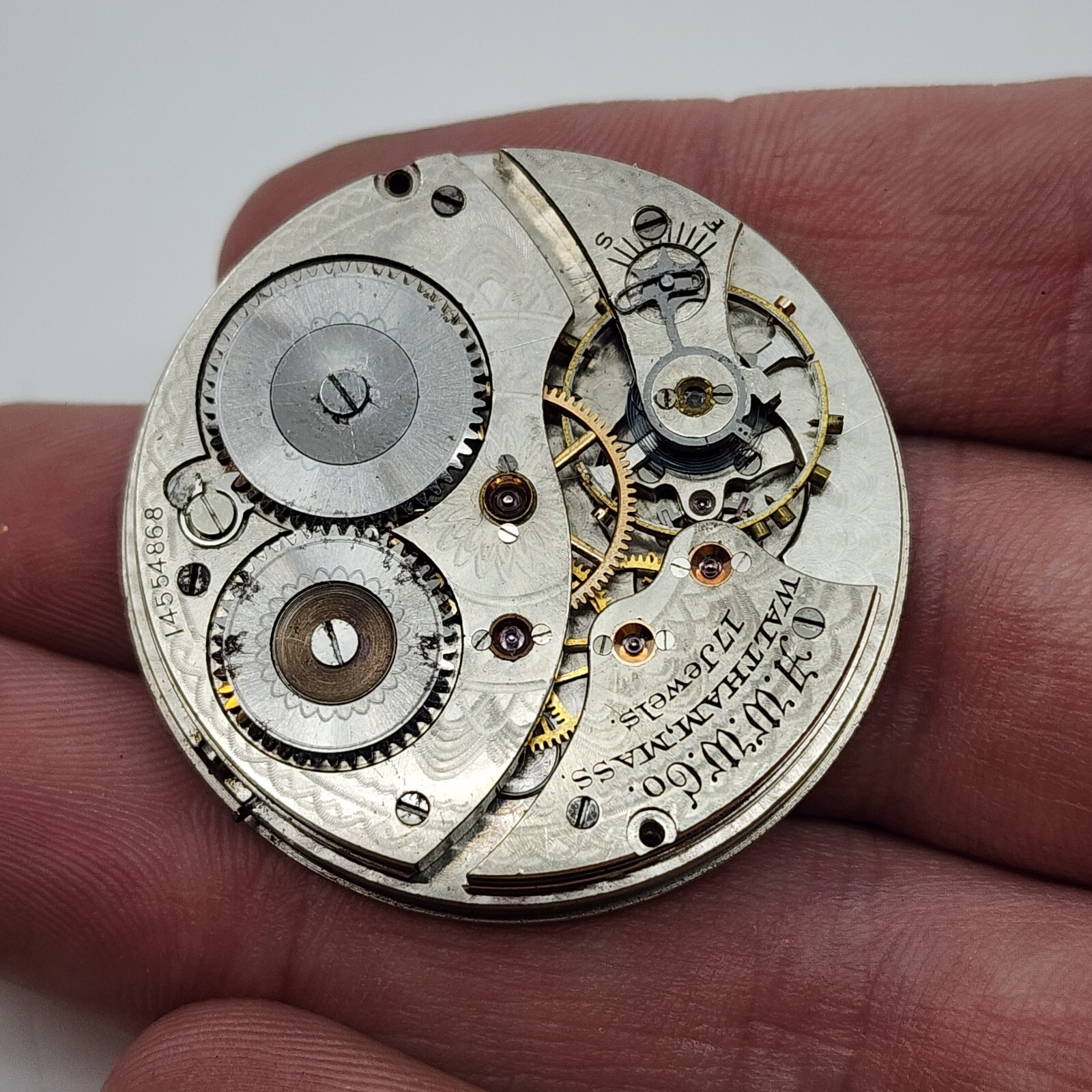 Waltham Grade 225 12s 17j Movement & Dial Only UNTESTED