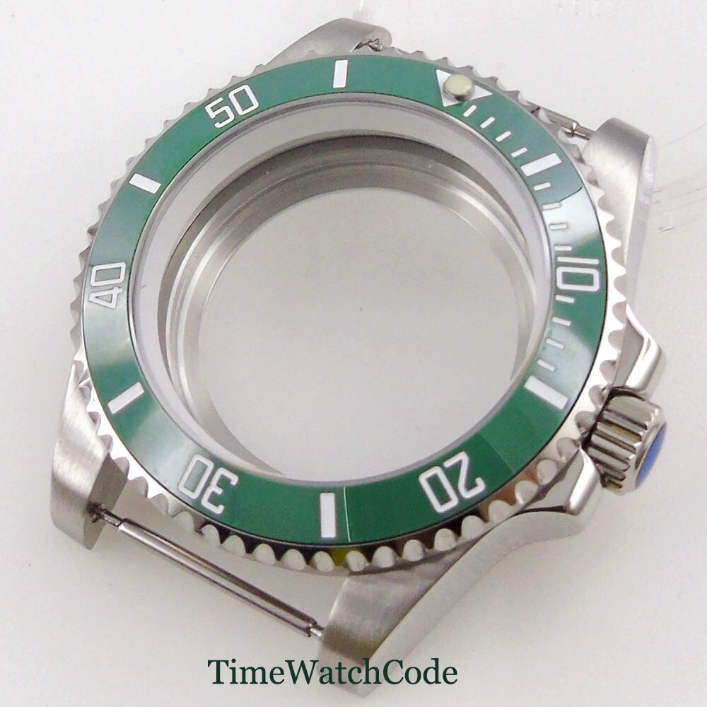 40mm Watch Case Sapphire Glass Chapter Ring Fit NH35 NH36 ETA2824 PT5000 316L