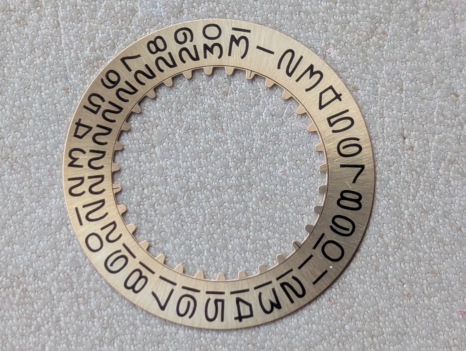 Genuine Vintage Rolex Champagne Date Wheel w/Flat Top 3’s,Open 6 & 9’s EXCEPT 26