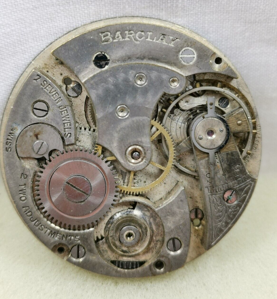 Juillard Barclay 7J Cal. JW.Co 2Adj. Thin Swiss Watch Movement Repair/Parts