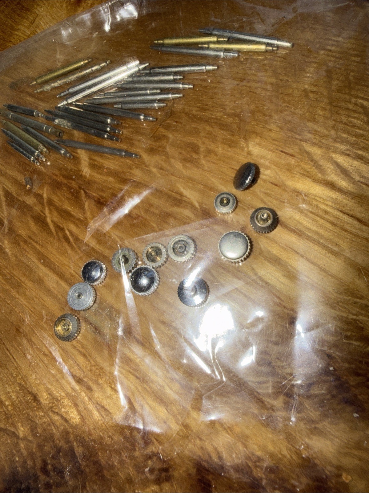 Vintage Lot Assortment Of Watch Dials And Watch Band Pins