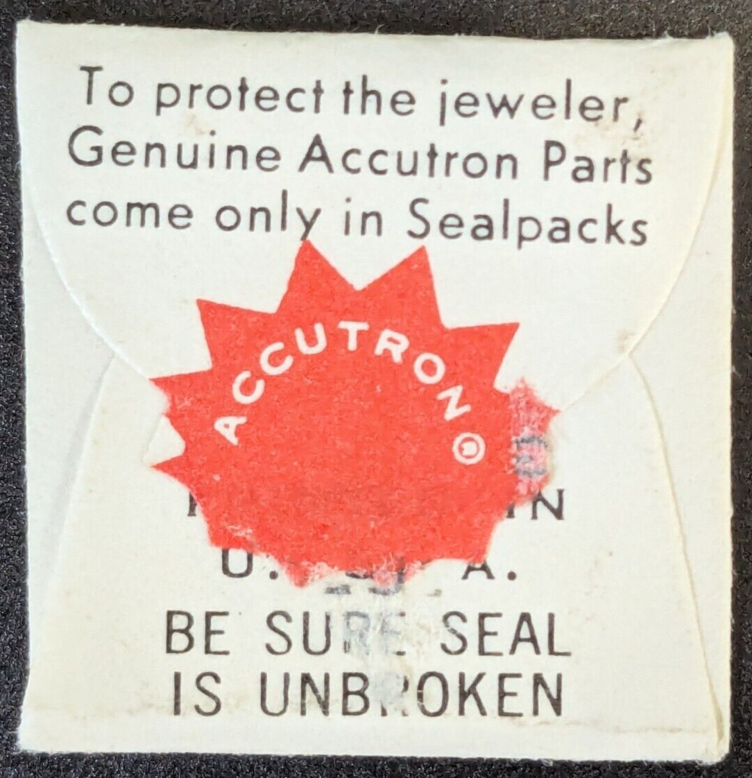Genuine Bulova Accutron Cal. 218 – 159B Cap Jewel for Index & Second Wheel