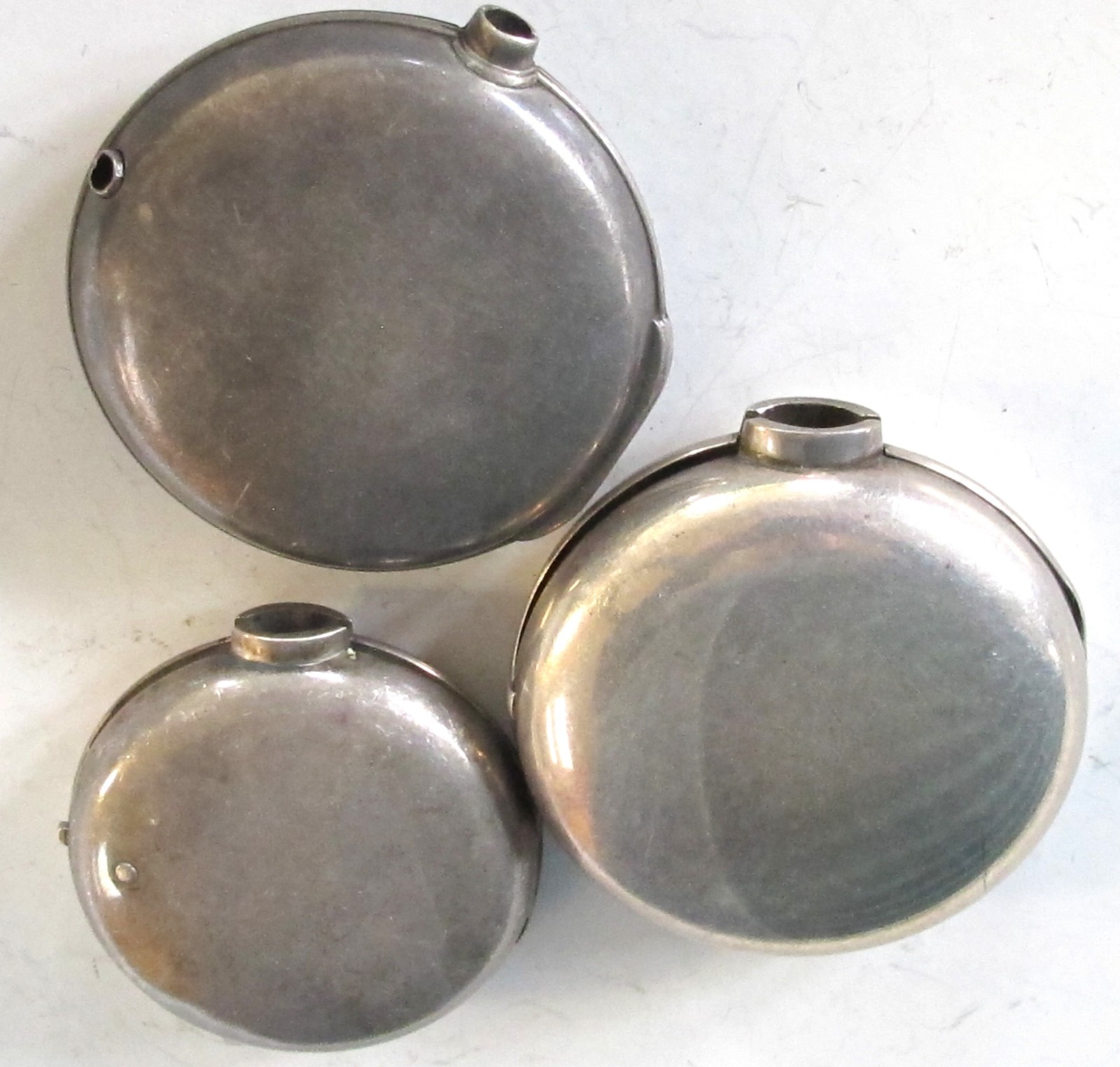 Antique 3 STERLING SILVER Hallmarked English PAIR CASES + Pocket Watch Papers