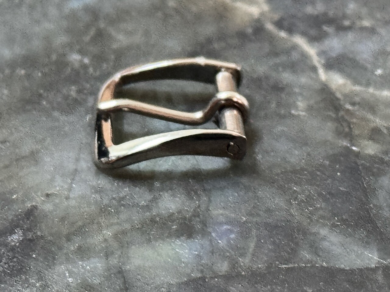 Vintage steel watch buckle 10mm opening c. 1950s/60s fits dressy ladies bands