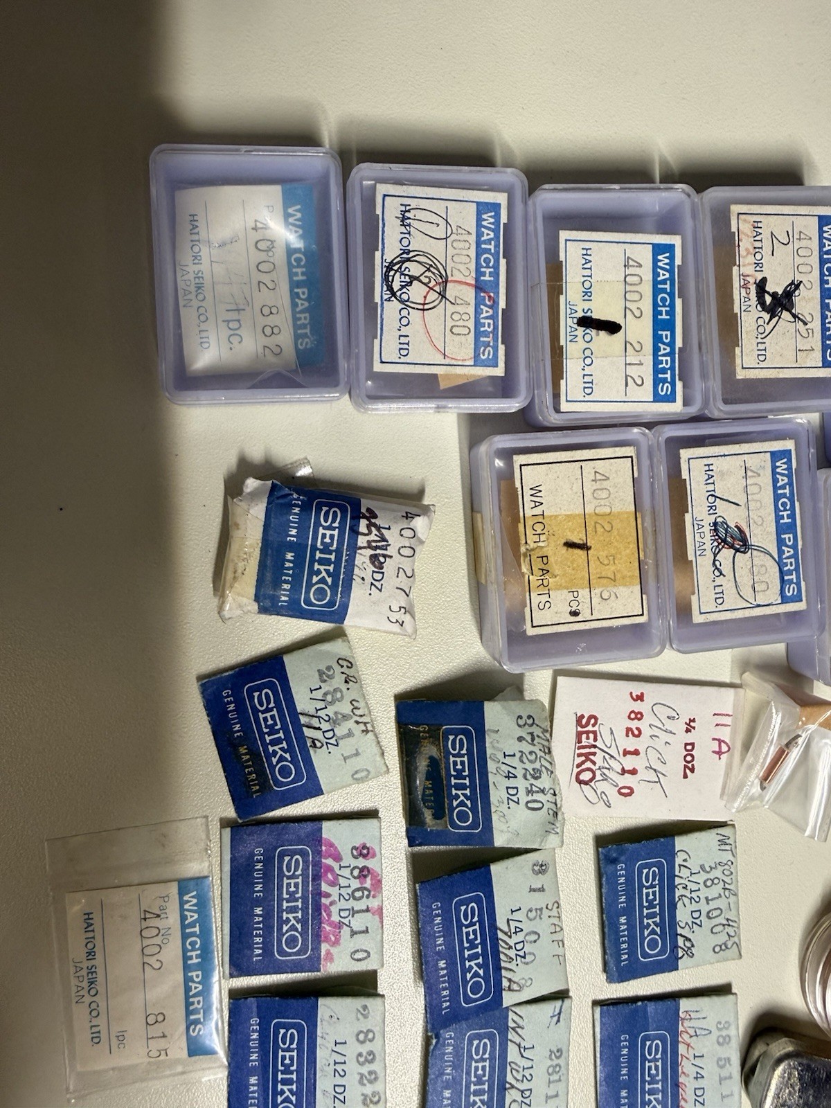 Seiko Watch Parts Lot Variety Watchmaker Repair Parts