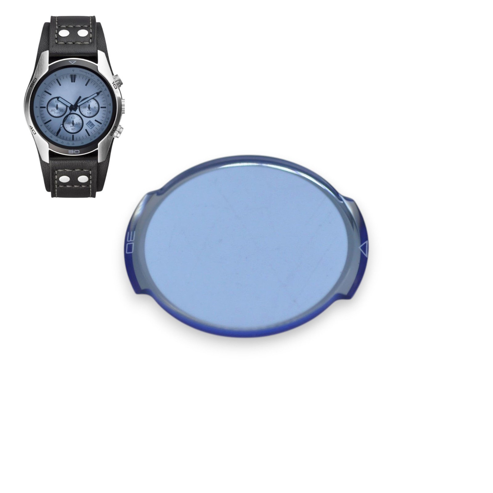 Coachman CH2564 Blue Watch Crystal For Fossil