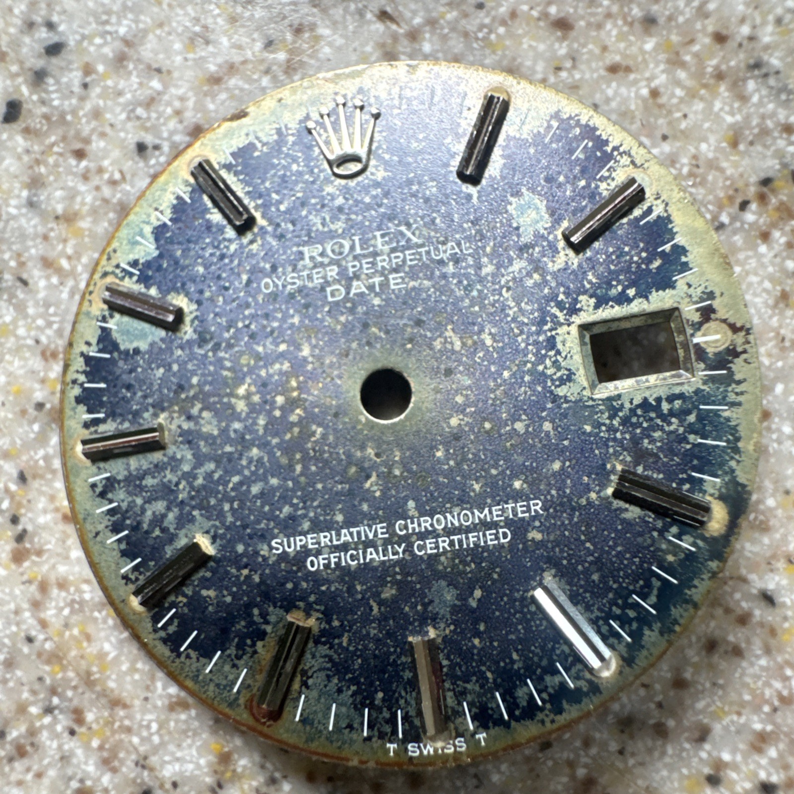 Rolex 15000 Quickset Case And Gray Tropical Dial