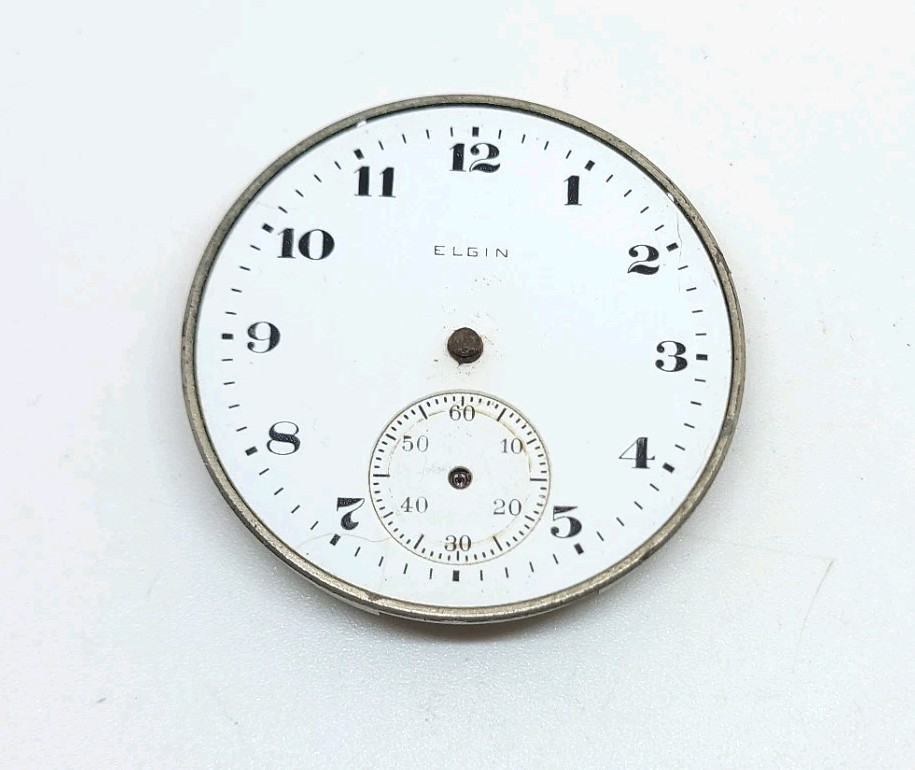 1918 Elgin Model 3 Grade 315 15J 12s Pocket Watch Movement For Repair