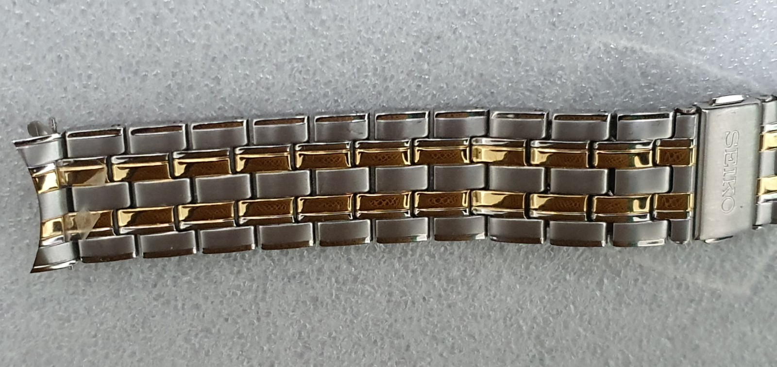 Seiko Two Tone Bracelet Strap For 5M62-0CJ0 Kinetic Watch Stainless Steel