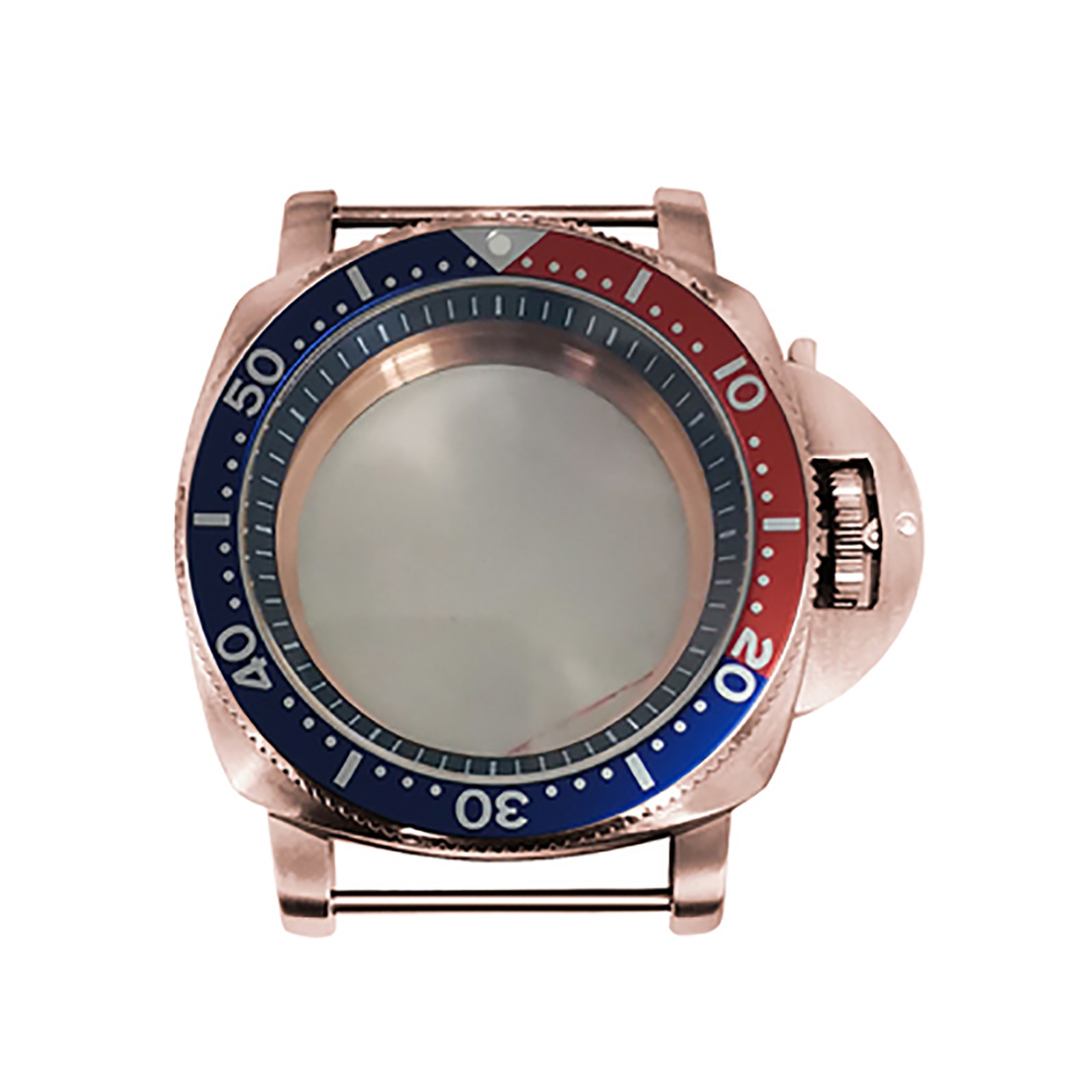 42mm PVD Rose Gold Stainless Steel Watch Case for NH35/NH36 Movement ===