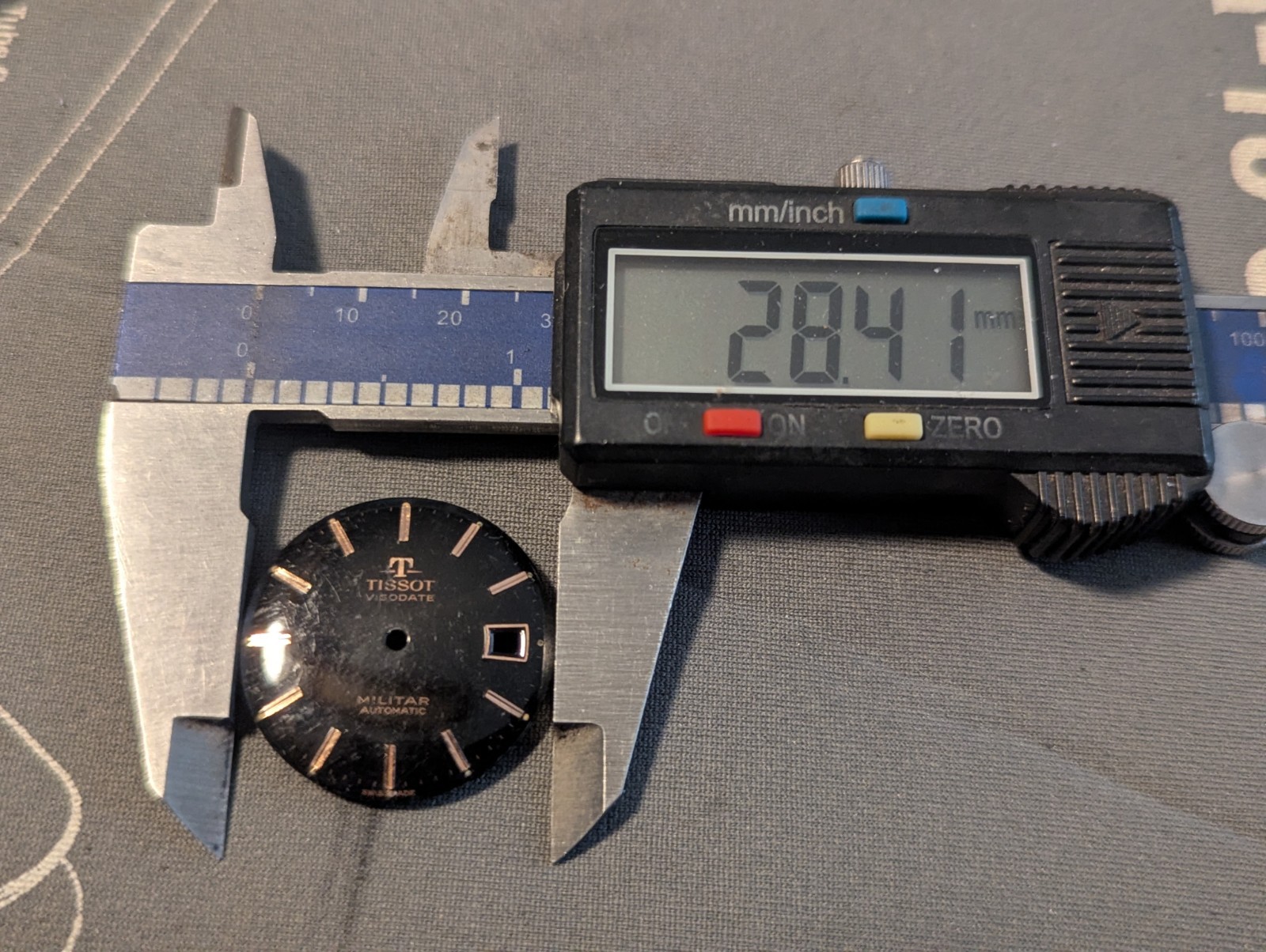 Tissot Visodate Seastar Militar watch parts – Dials. lot of 3 plus extra