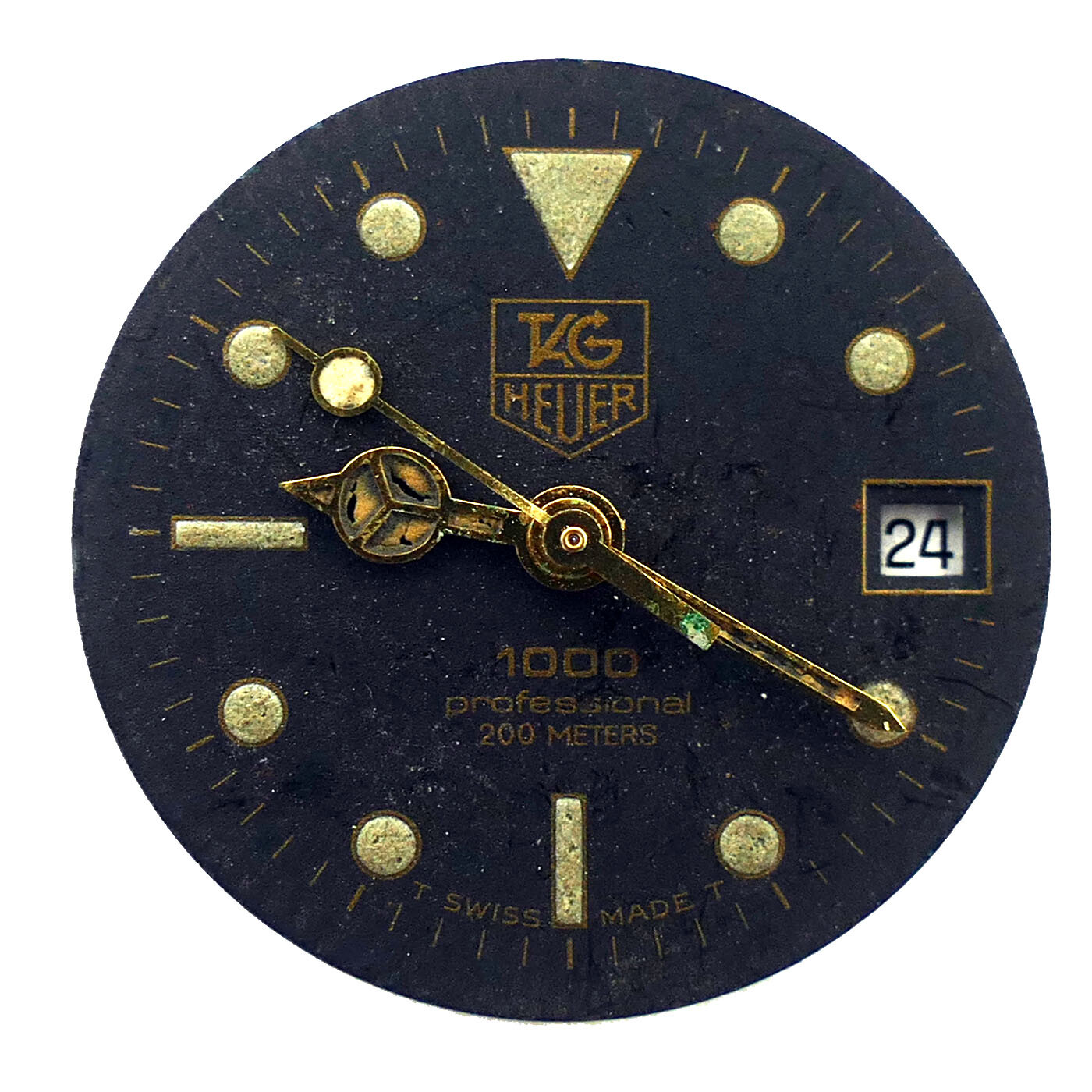 TAG HEUER 1000 PROFESSIONAL 200 METERS BLACK DIAL & 556115 MOVEMENT