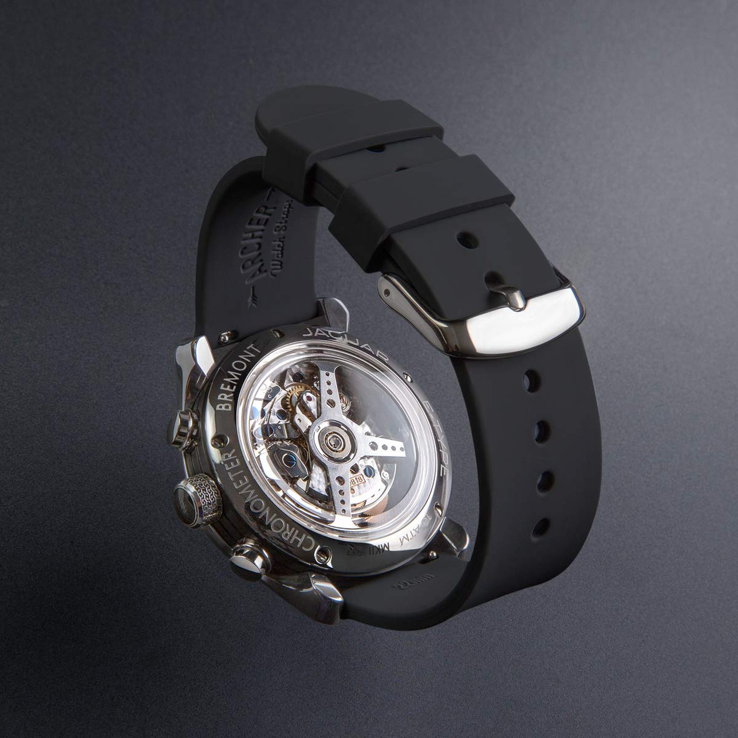 Archer Watch Straps – Soft Silicone Quick Release Watch Bands 24mm Black