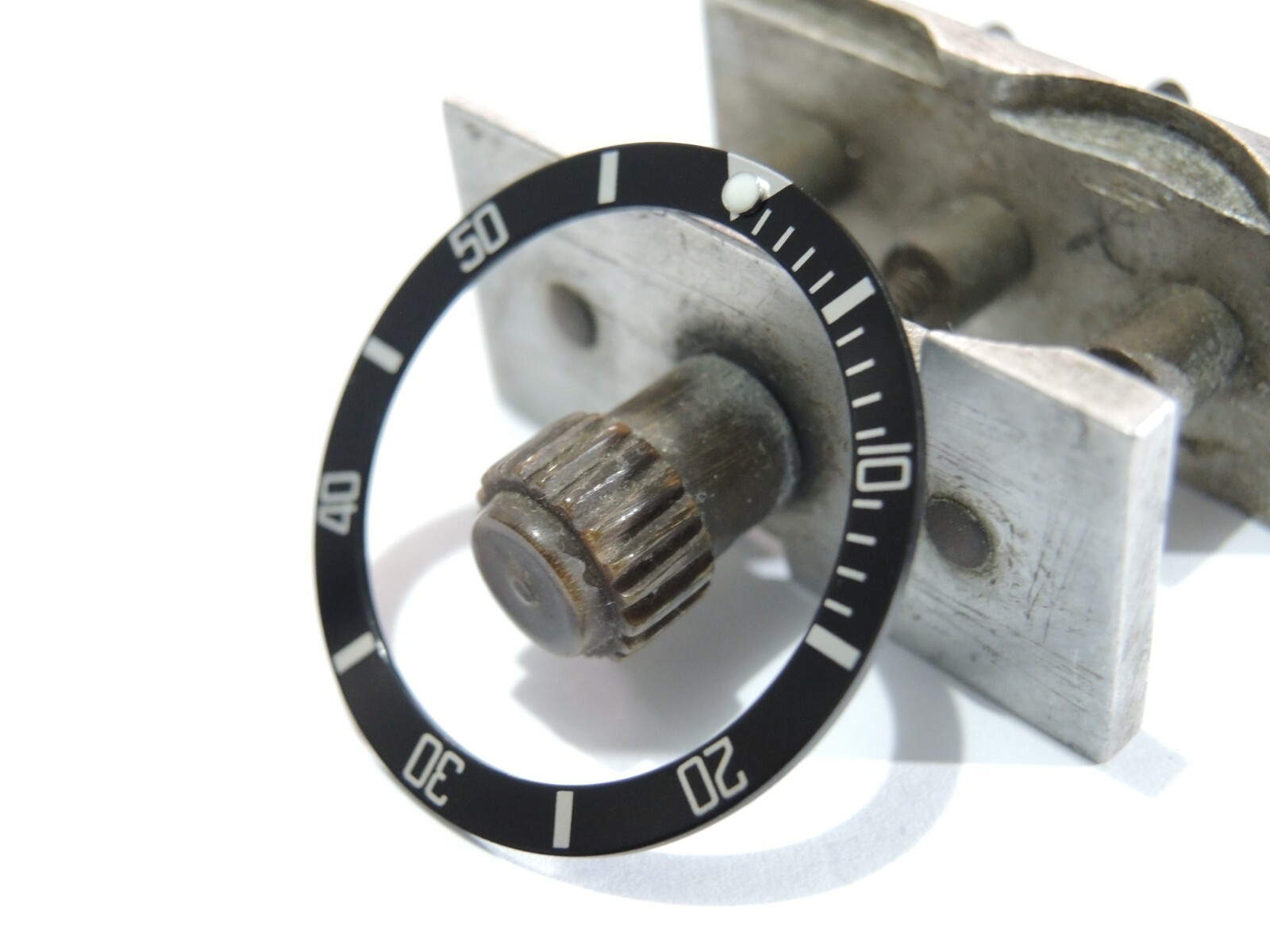 NEW BLACK SUBSTYLE FLAT BEZEL INSERT 33.5MM MEDIUM DIVERS SKX013 (7S26-0030)