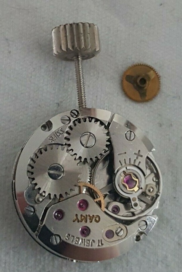 CAMY (ETA Caliber 2412) Wind-up Movement Hour Wheel Height 1.25mm + Dial + Hands
