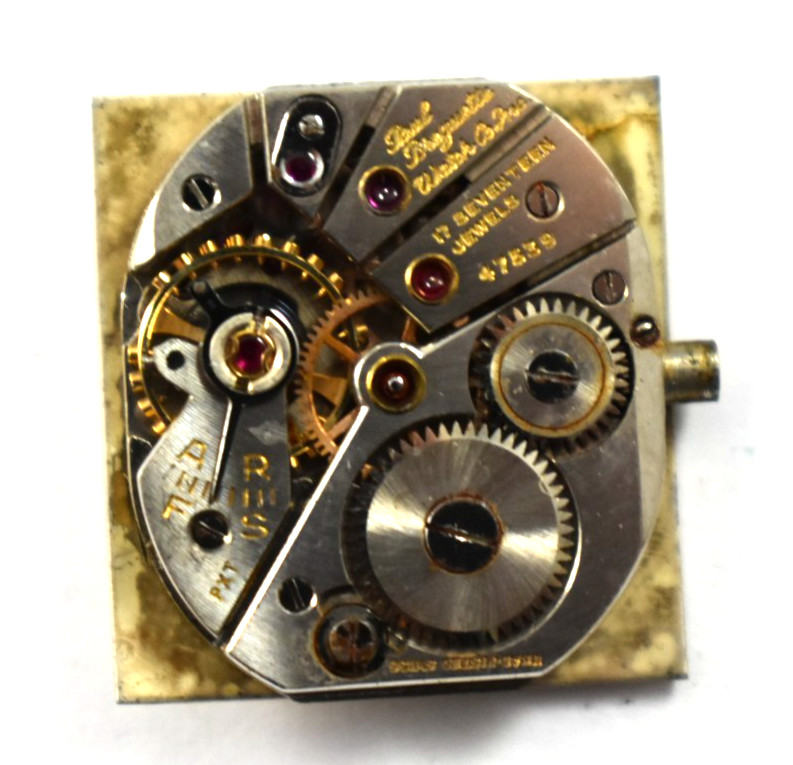 Vintage Paul Breguette Manual Wind 17J Wrist Watch Movement lot.wa