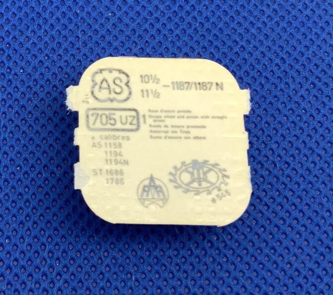 AS 1187 Part #705/694 Escape Wheel. Sealed. NOS 1-4 L