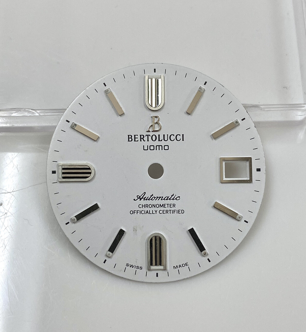 Original Bertolucci Uomo Automatic 28mm White Dial Ref: 884.55.41.10B
