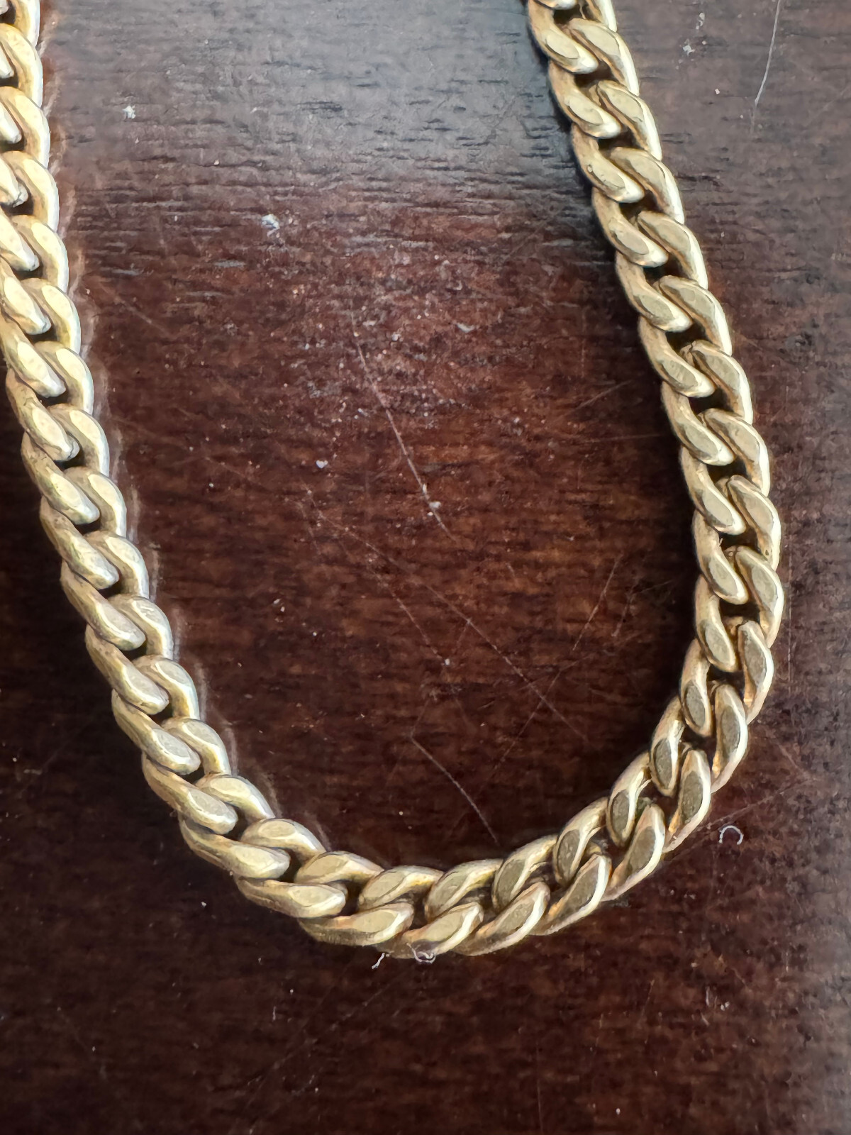 VINTAGE 13 INCH YELLOW GOLD FILLED POCKET WATCH CHAIN