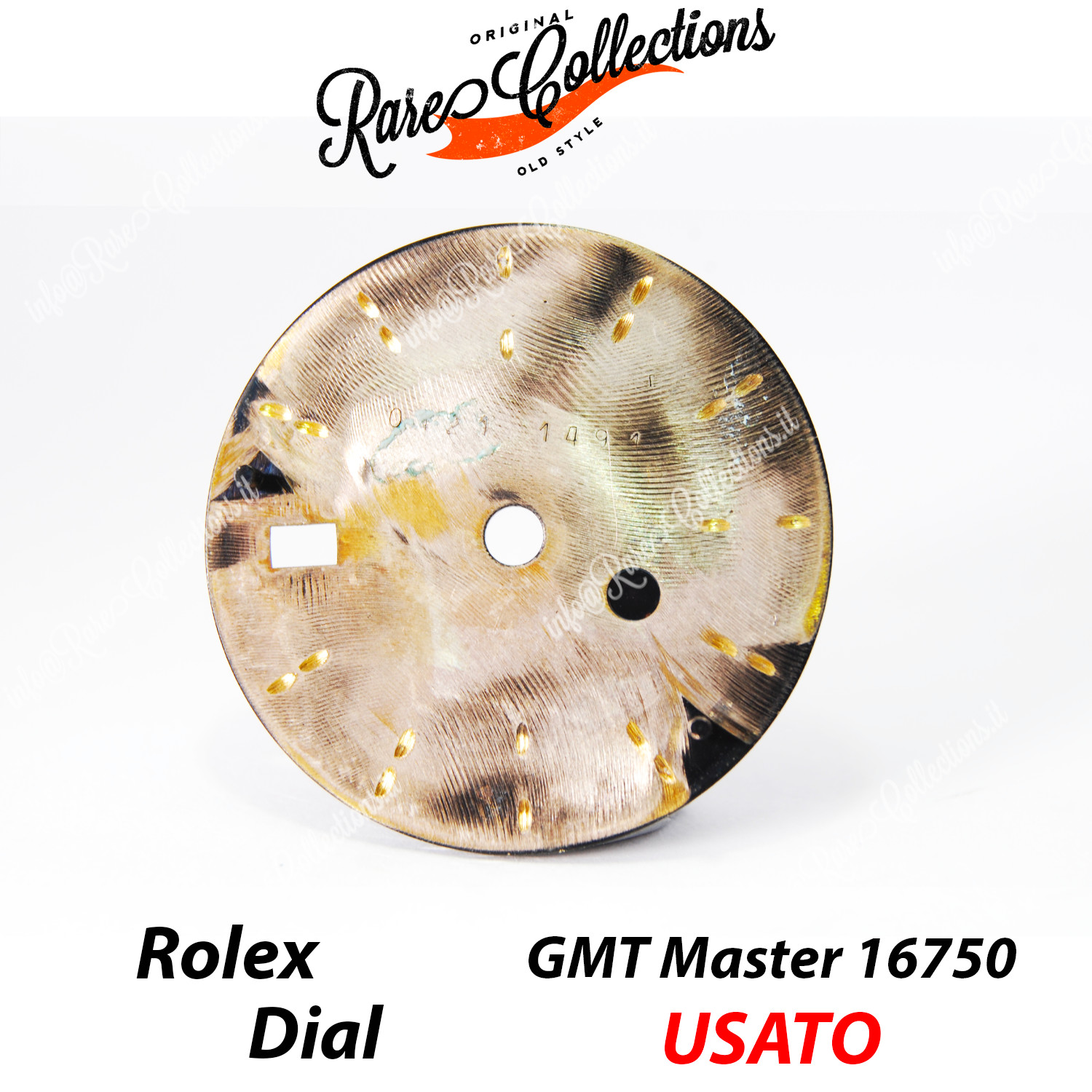 Rolex Dial 16750 Used Black GMT-Master Dial Tritium