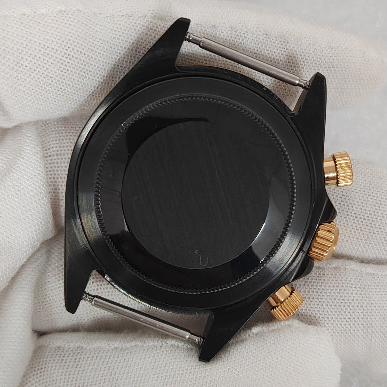 39mm Stainless Watch Case Sapphire Ceramic Bezel for VK63 Movement 30.5Mm Dial