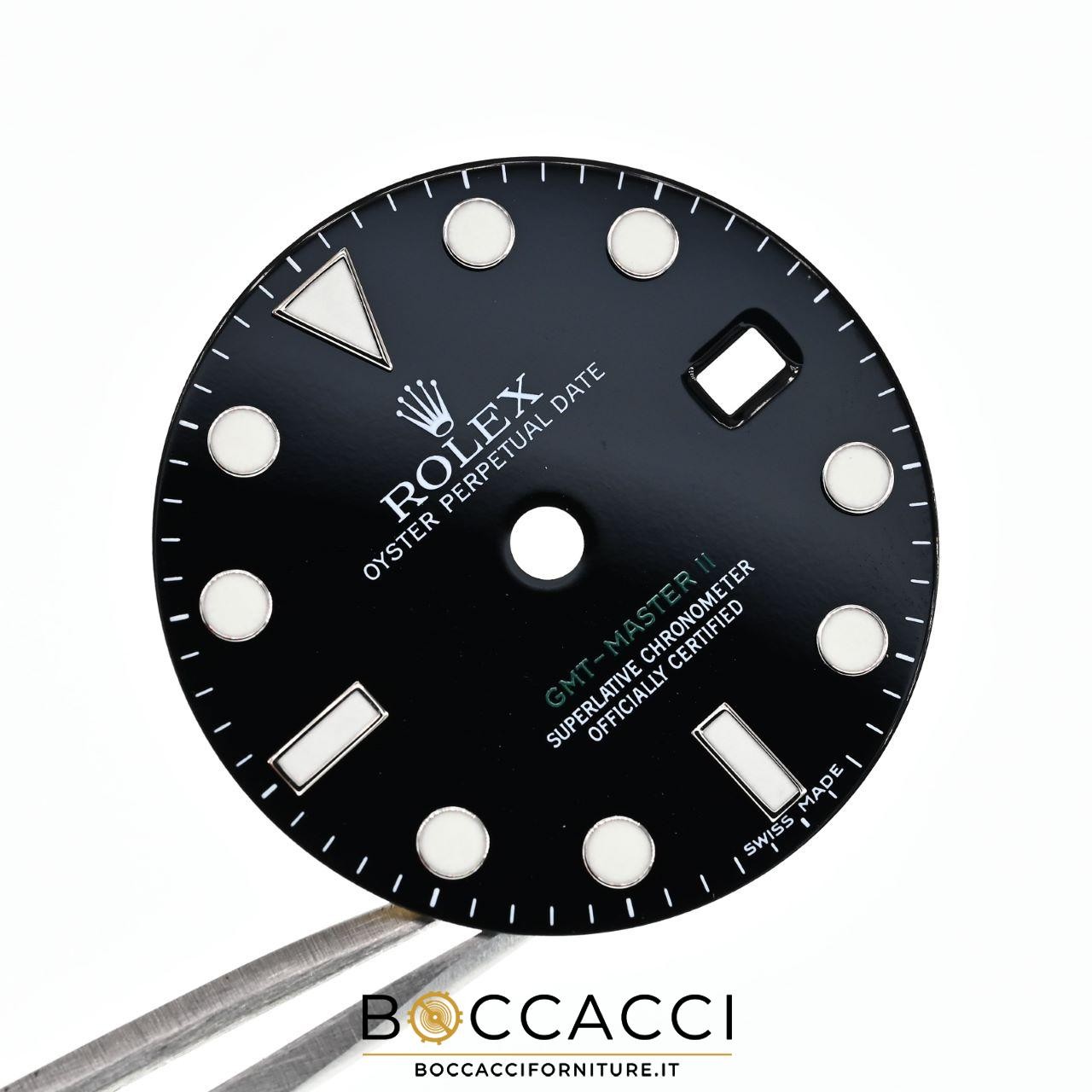 ROLEX Black ’’Stick’’ Dial OYSTER Perpetual Date Gmt-Master ref 116710 ’’Swis…