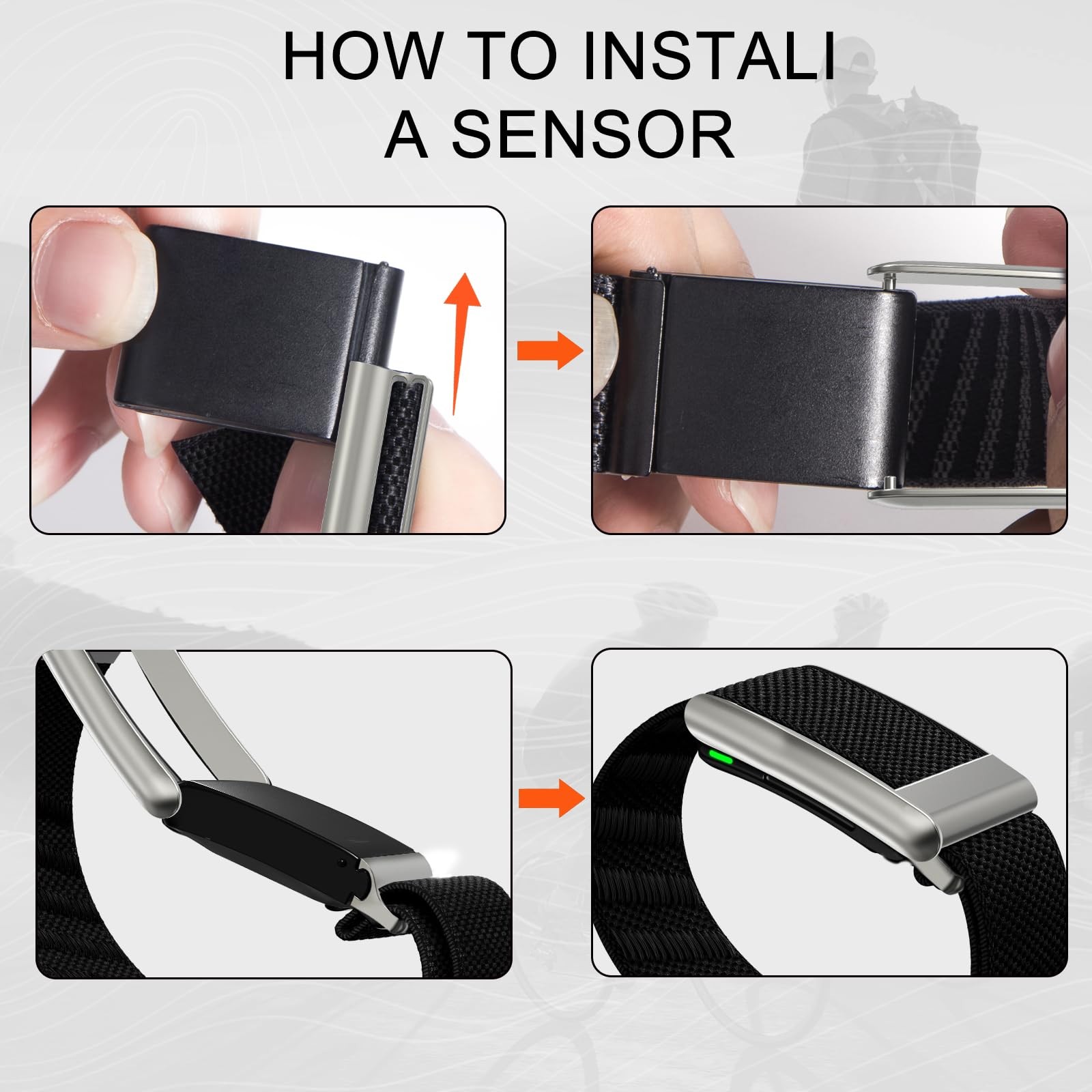 Nylon Sport Band for Whoop 5.0 Bicep Bands, Adjustable Waterproof Strap