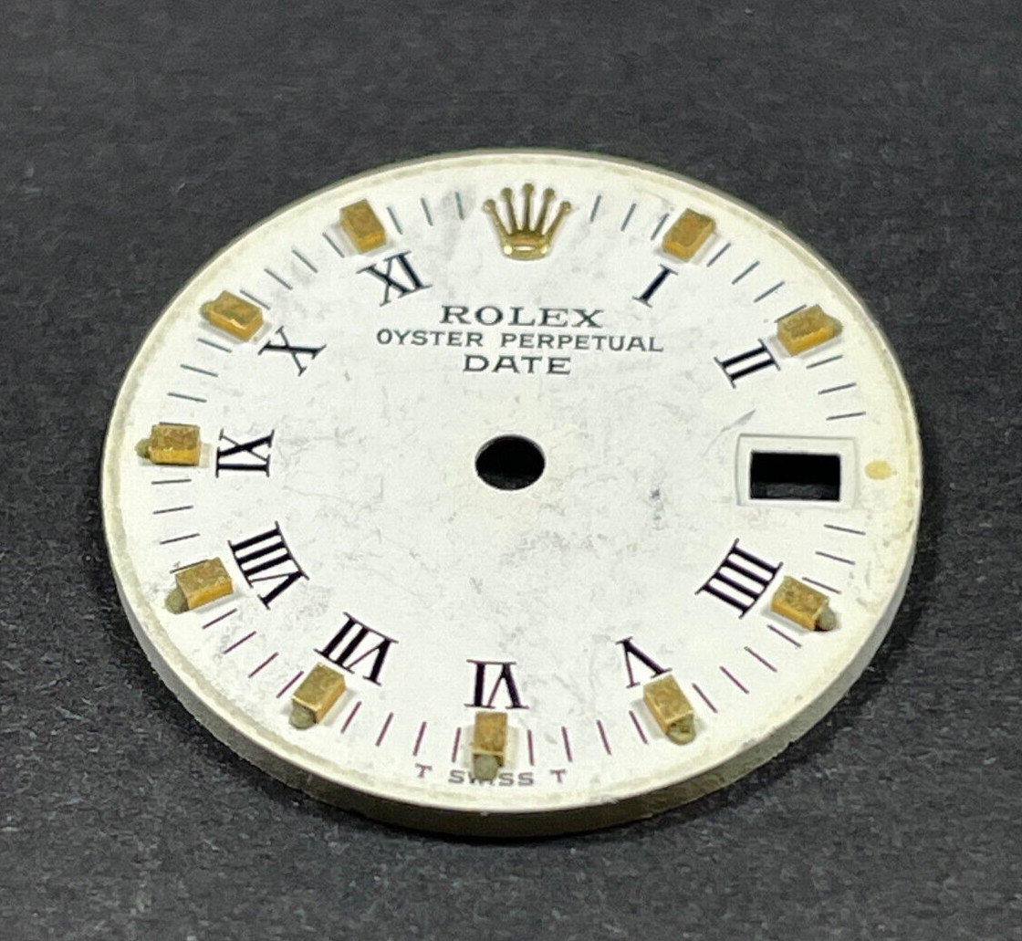 Vintage Rolex Oyster Perpertual Date Watch Dial For 26mm Case 6517 6519 6917