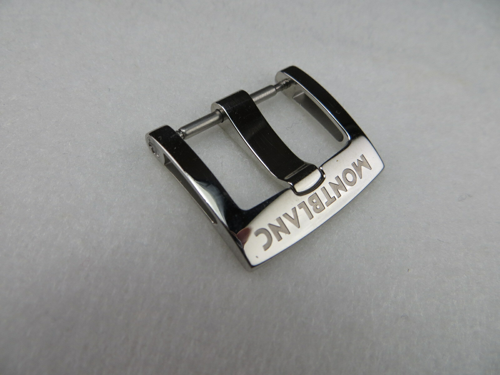 New 20mm Authentic Montblanc Thumbnail Tang Buckle I Twin-Deck Style Polish x1