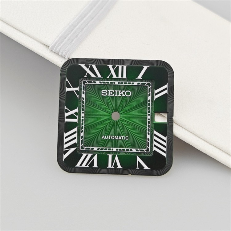 27mm Square Dial Arabic Numerals Modified Watch Dial Fit NH35 NH36 Movement