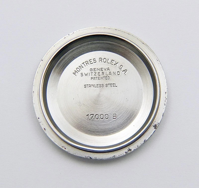 Genuine Rolex Oysterquartz Datejust 36mm 17000 B Stainless Steel Watch Caseback