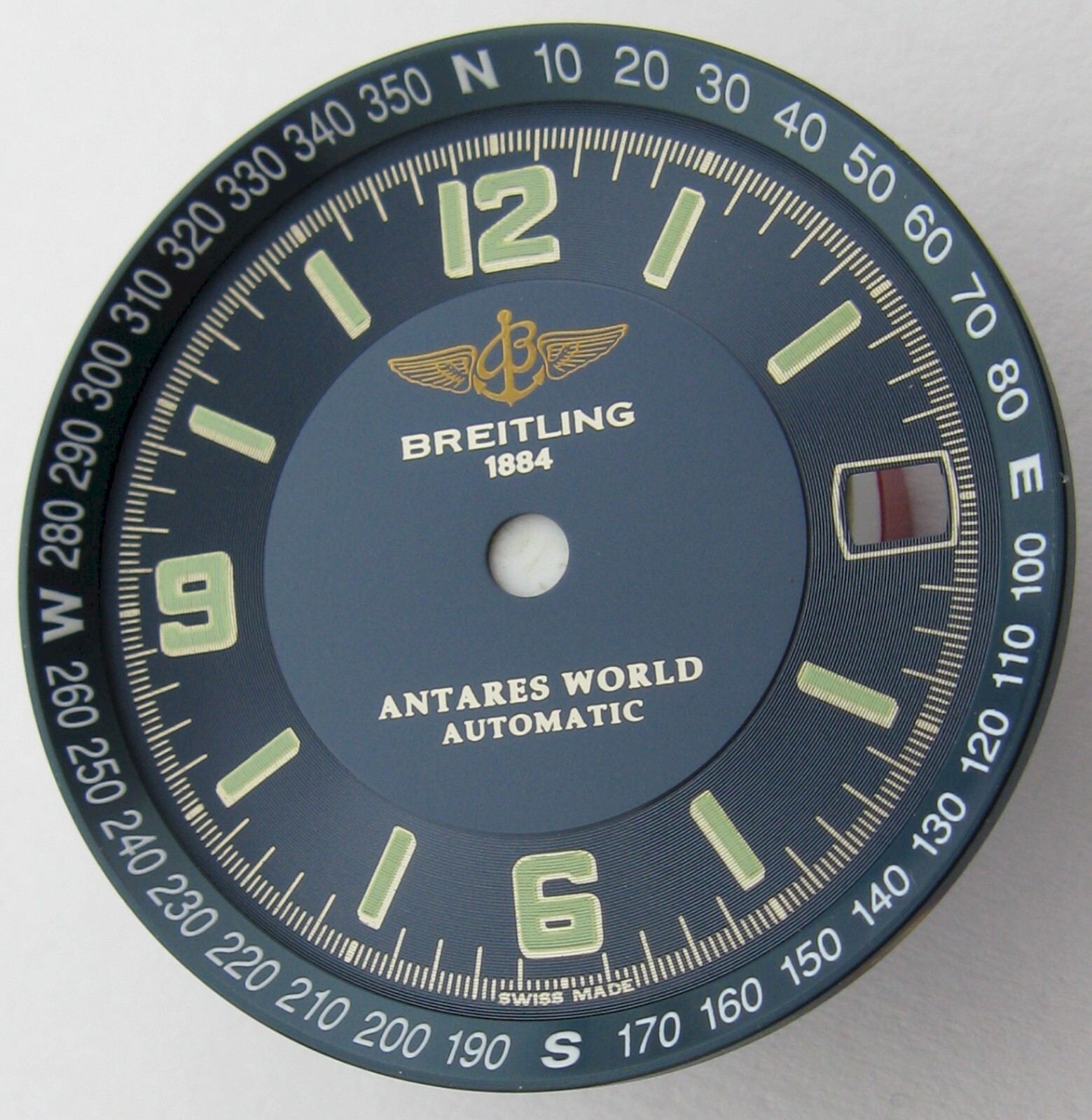 Dial Breitling 1884 antares world automatic blue shades + chapter ring Ø 29 mm