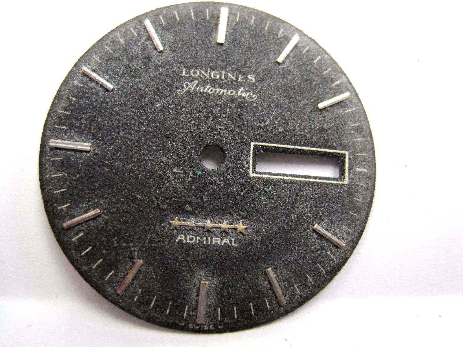 Antique Gents Longines Admiral Auto/Day/Date Watch Dial 30.5mm