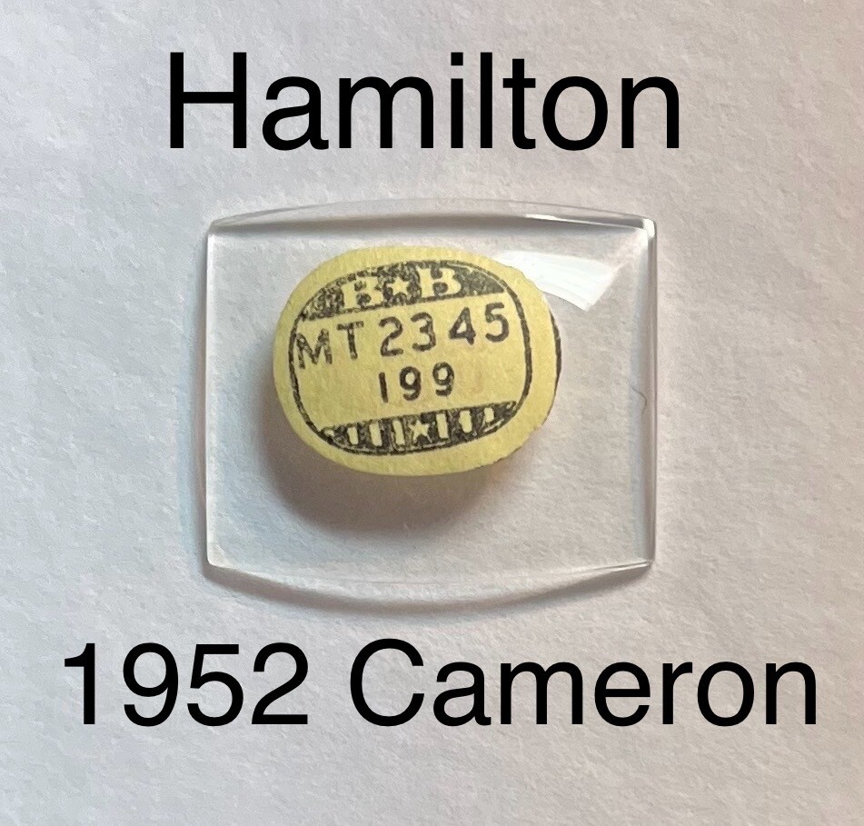 NOS Vintage Hamilton 1952 Cameron Glass Watch Crystal