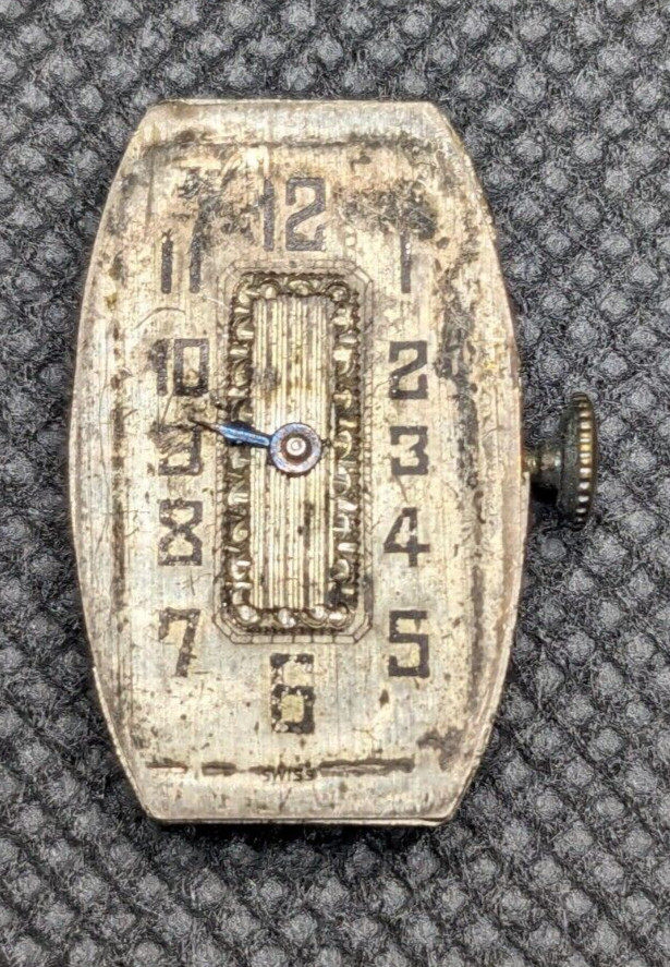 VTG Warwick Watch Co. – 7M – 17 Jewel – 2 Adj – Swiss Movement for Parts/Repair