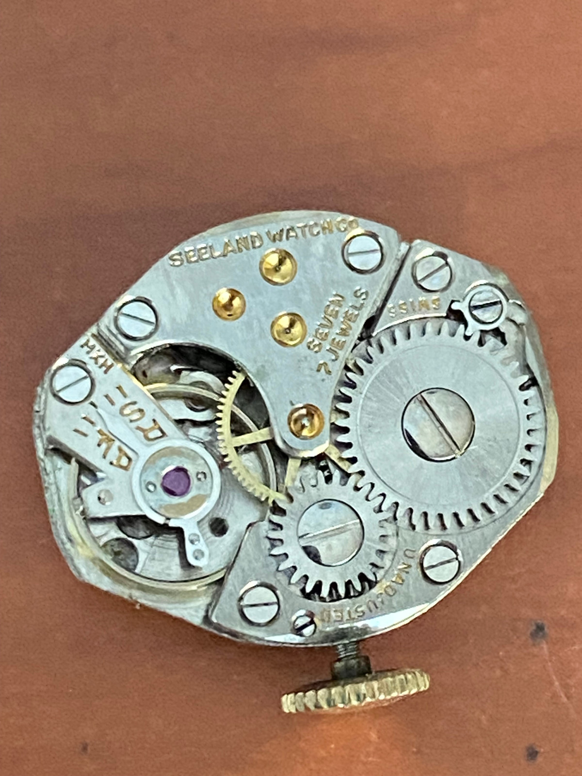 VINTAGE LADIES SEELAND WRIST WATCH MOVEMENT, KEEPING TIME, IGINIO SICILIANO