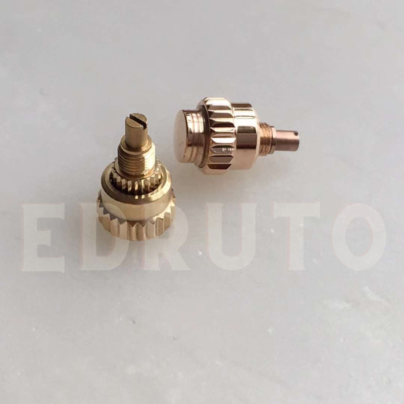 Solid 18k Yellow Rose Gold Watch Pusher Fits Rolex Daytona 116528 116568 116505