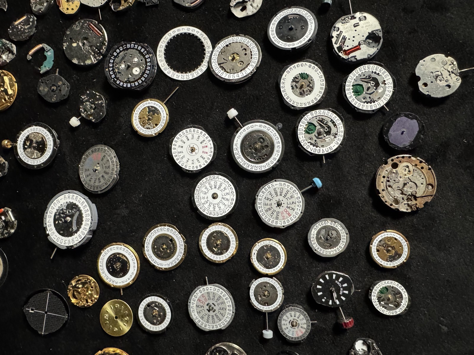 Large Lot Watch Movement Parts Quartz Mechanical For Repair Craft Steampunk