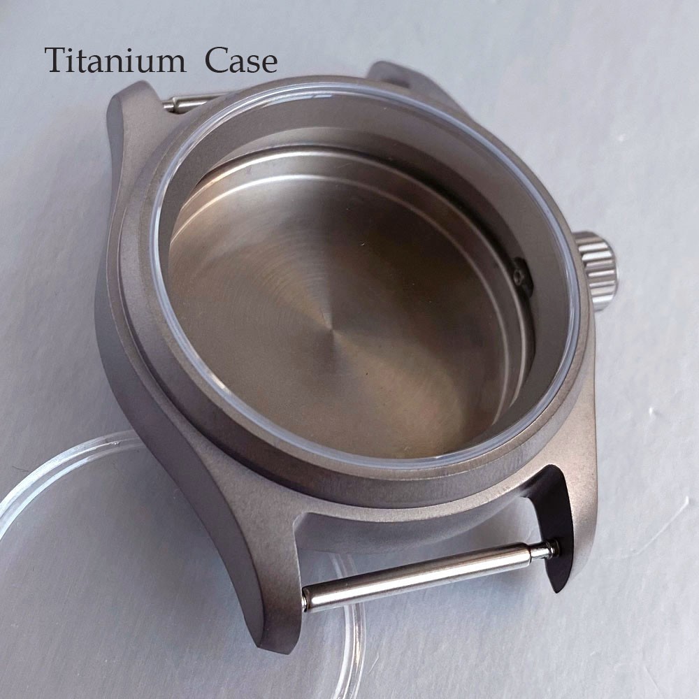 Sapphire Glass Titanium Watch Case 39MM Fit NH35 Miyota 8215 PT Waterproof Case