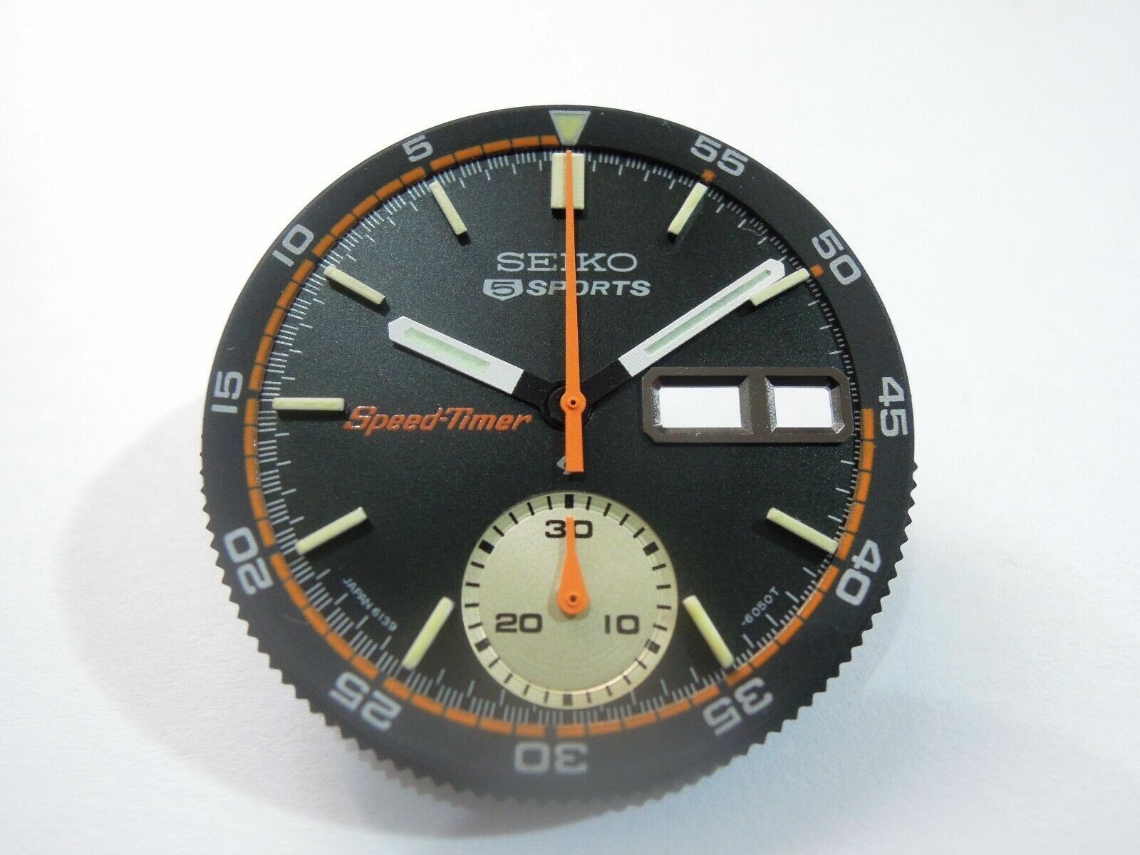NEW BLACK SPEED-TIMER DIAL,HANDS,INNER BEZEL COKE POGUE CHRONOGRAPH 6139-6032
