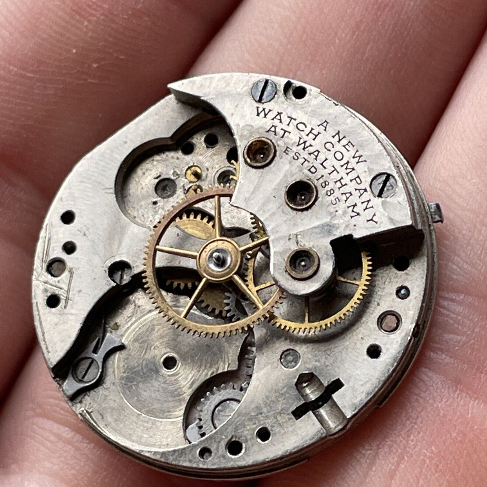 Vintage Waltham Watch Co. Face And Movement