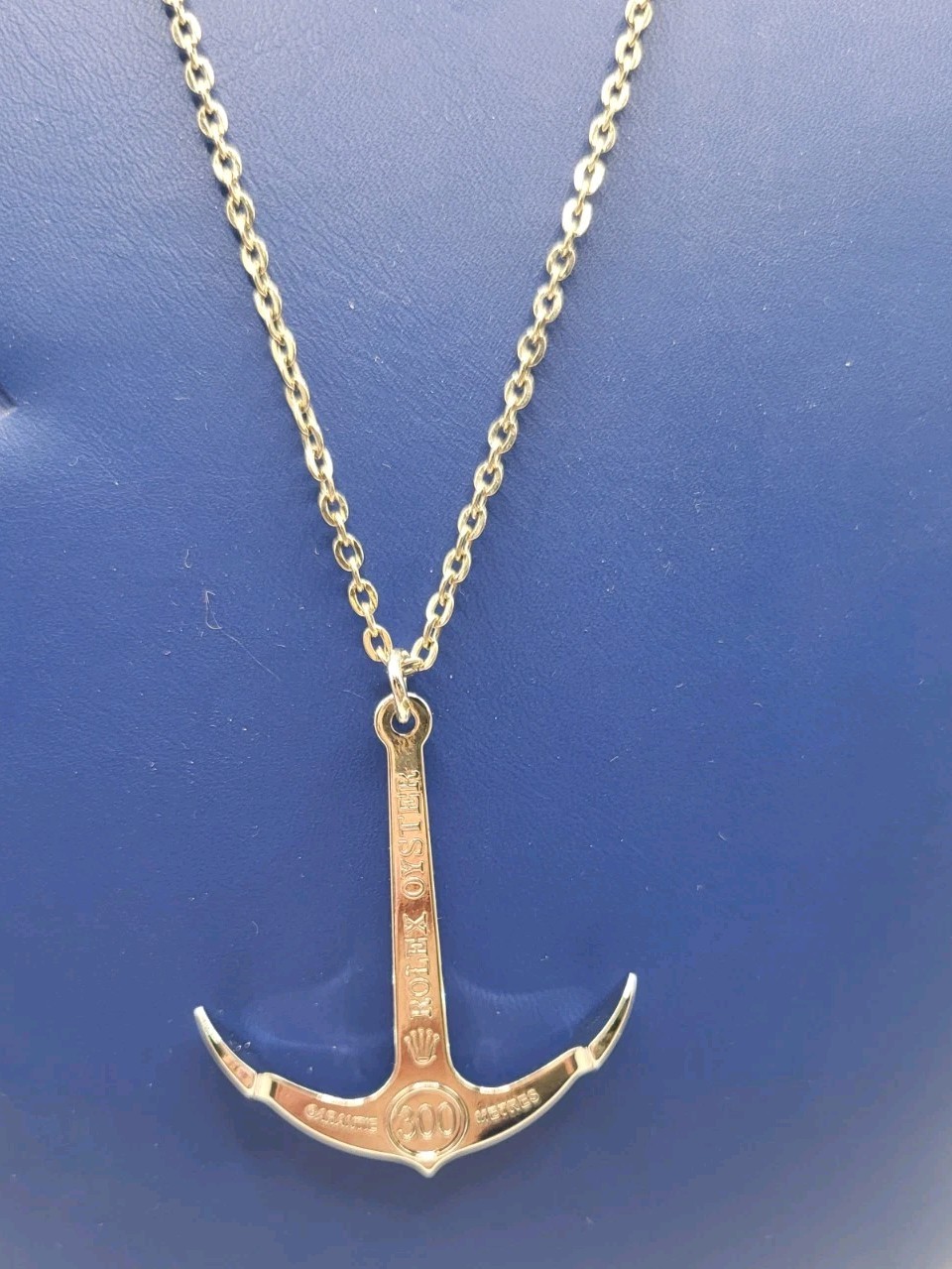 ROLEX Oyster Submariner Anchor Chain Necklace 300 Metres 1000 Ft