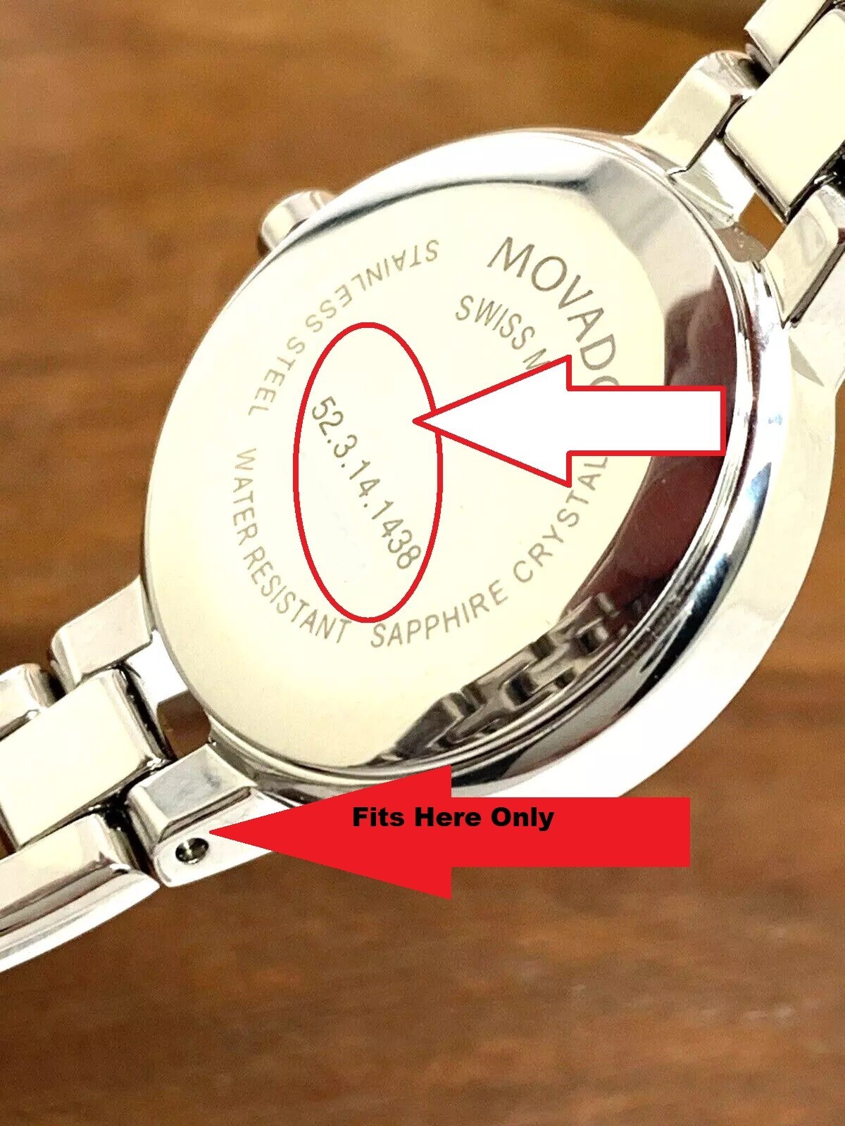 Movado Amorosa Women’s Watch Case Pin And Tube Read Description