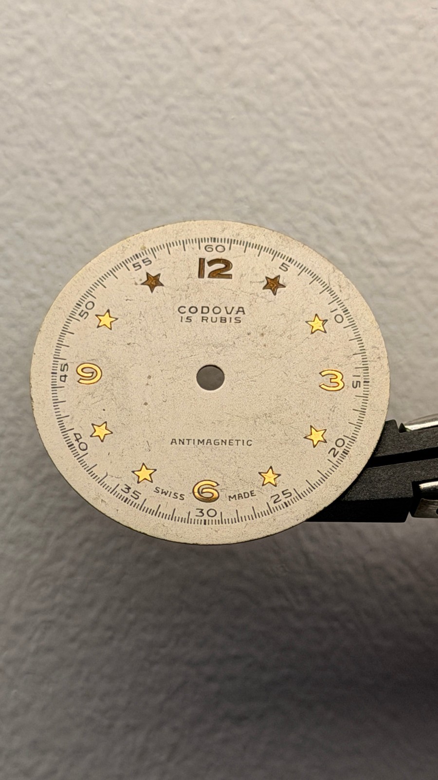 Cordova White 15 Rubis Vintage Star Indice Watch Dial 32mm