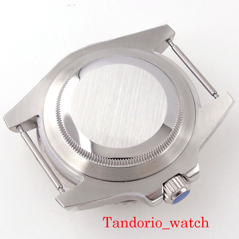 40mm Watch Case Sapphire Glass 120 Clicks Fit NH35A NH36A Movement Ceramic Bezel